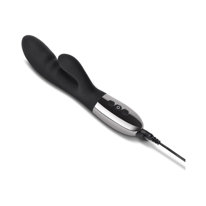 Le Wand Blend Rechargeable Double-Motor Silicone Rabbit Vibrator Black - Headshop.com