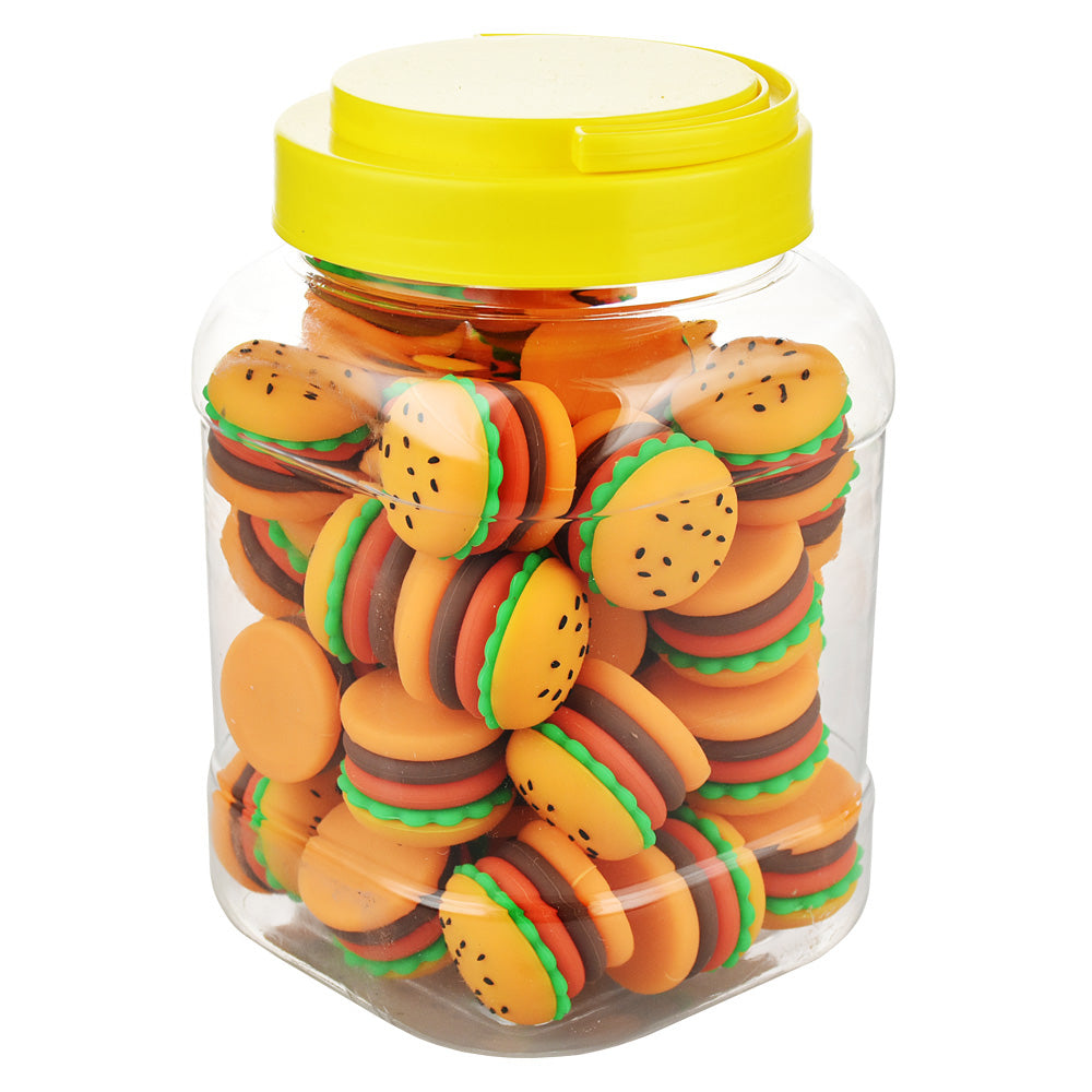 Silicone Hamburger Storage Container - 5ml - 40PC DISPLAY - Headshop.com