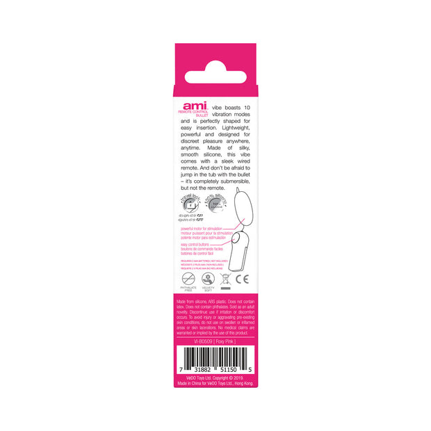 Vedo Ami Remote Control Bullet  Foxy Pink - Headshop.com