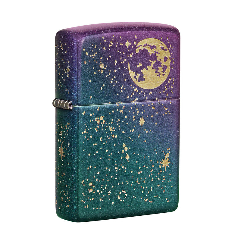 Zippo Lighter | Engraved Starry Sky | Iridescent - Headshop.com