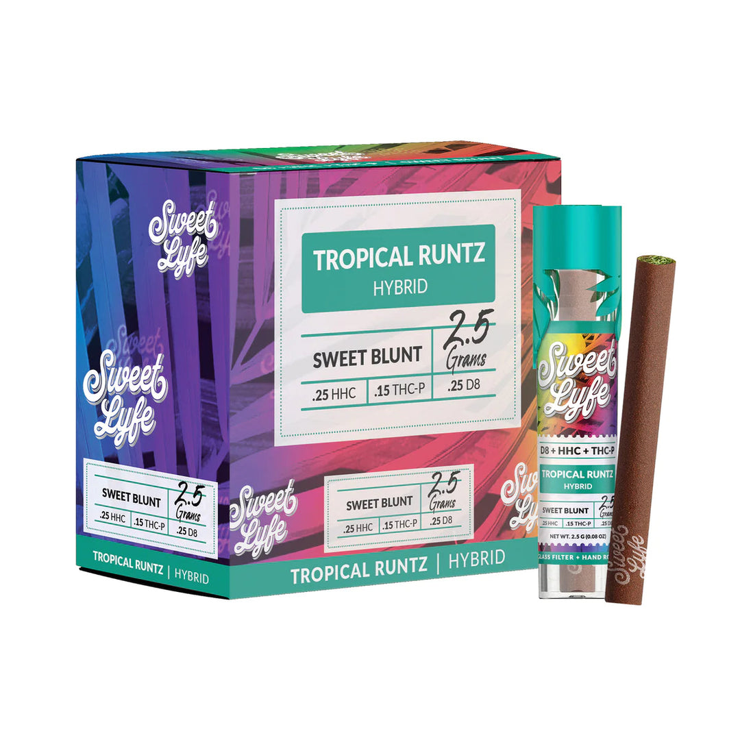 Sweet Blunt D8, HHC, THC-P - Tropical Runtz (Hybrid) - Headshop.com