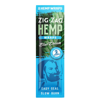 25PC DISPLAY - Zig Zag Hemp Wraps - 2pk - Headshop.com