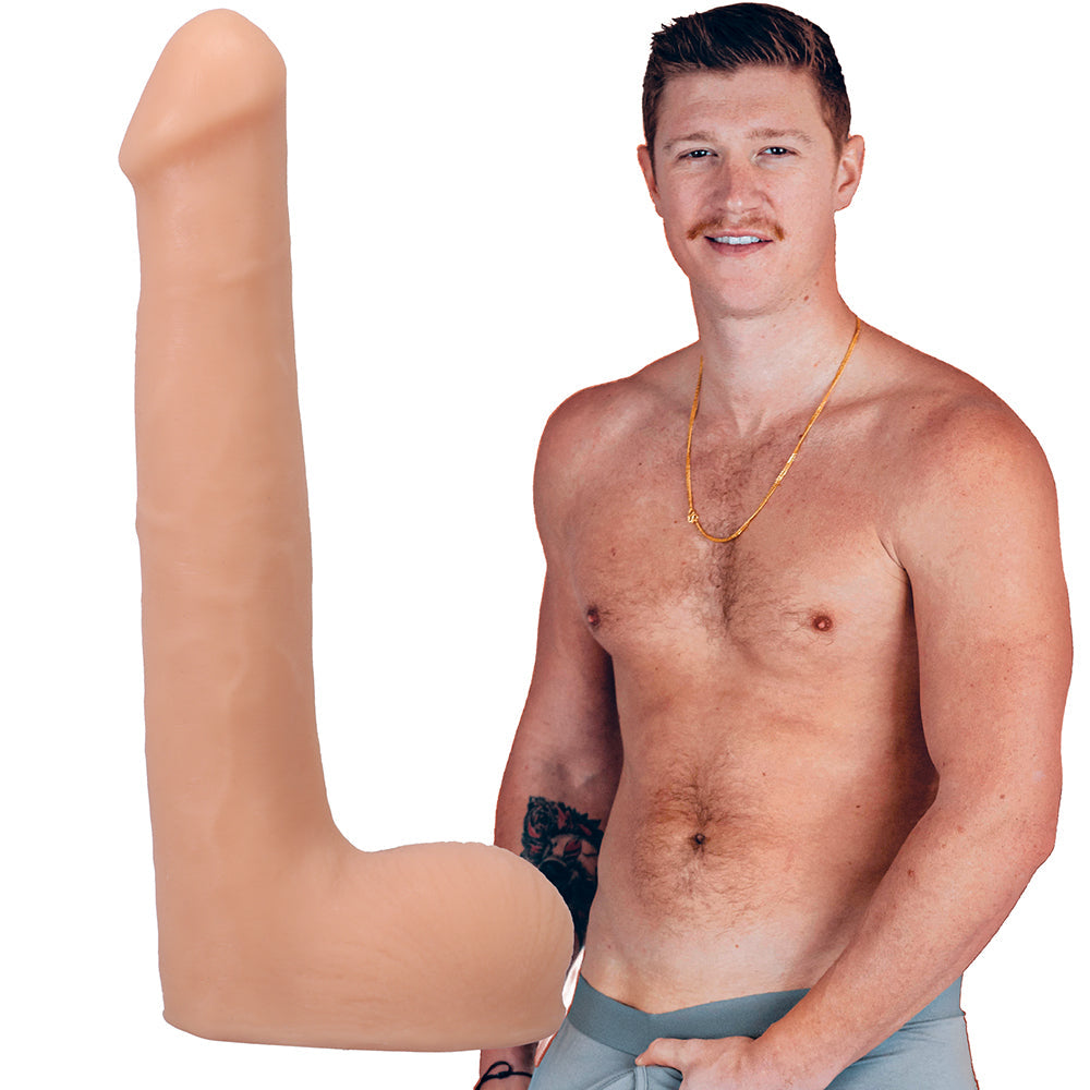 Signature Cocks Oliver Flynn ULTRASKYN Cock with Removable Vac-U-Lock Suction Cup 10in Vanilla - Headshop.com