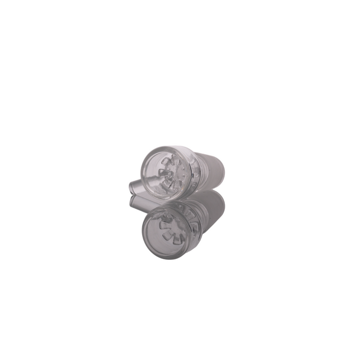 18mm Male Joint Clear Bowl w/ Handle & Filter - Headshop.com