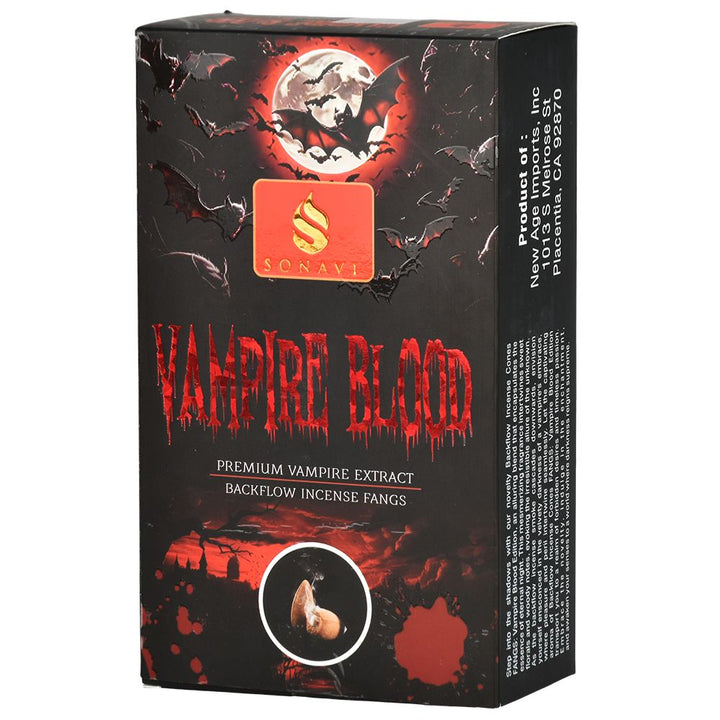 SONAVI Vampire Blood Backflow Incense Cones - 10pc 12 Pk - Headshop.com