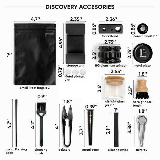 DISCOVERY 2.0 Storage Stash Box with Fingerprint Lock - Headshop.com