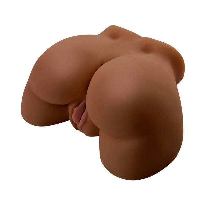 PDX Vibrating Ass Remote-Controlled Dual-Entry Masturbator Brown - Headshop.com