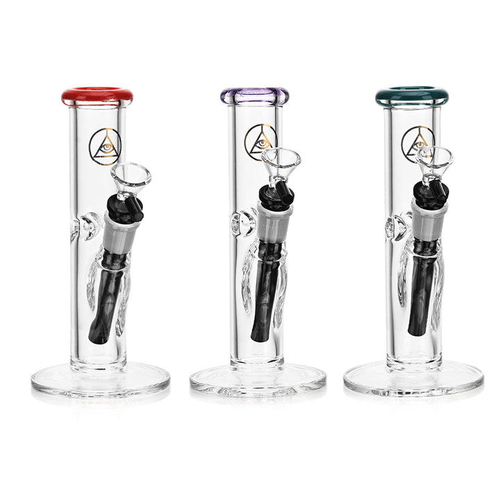 Ritual Smoke - Daily Driver 8" Straight Tube w/ American Color Accents - Purple - Headshop.com