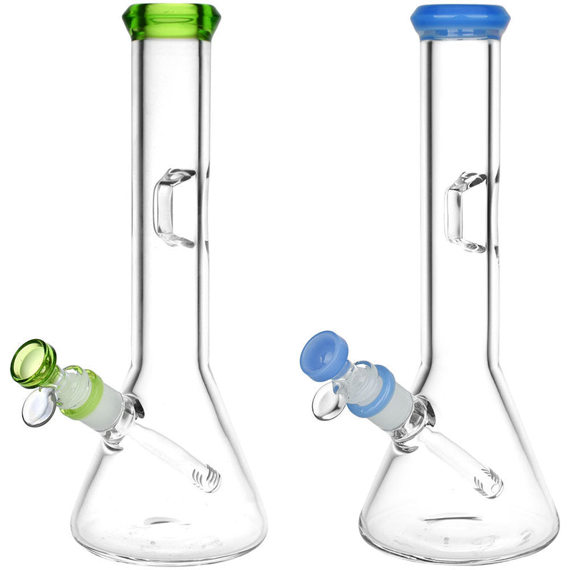 Fresh Press Beaker Glass Water Pipe - 11.75" / 14mm F / Colors Vary - Headshop.com
