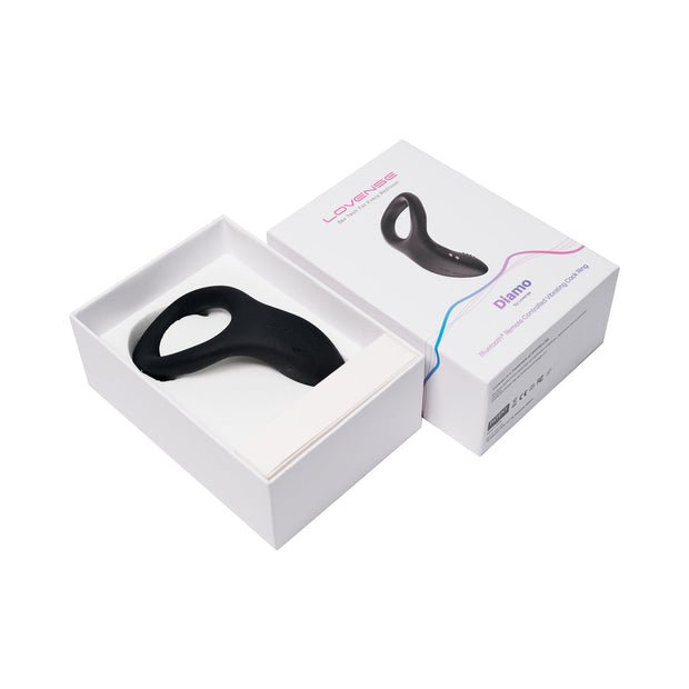 Lovense Diamo Bluetooth Remote-Controlled Vibrating Cockring - Headshop.com