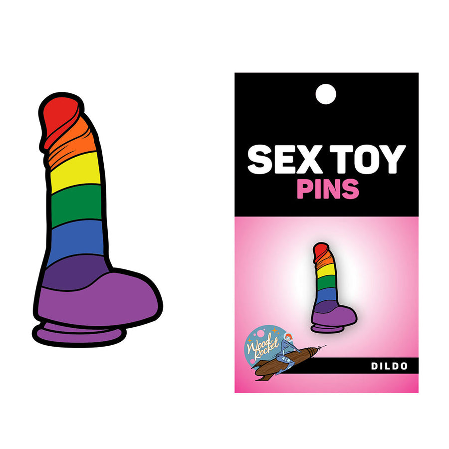 Sex Toy Pin Rainbow Dildo - Headshop.com