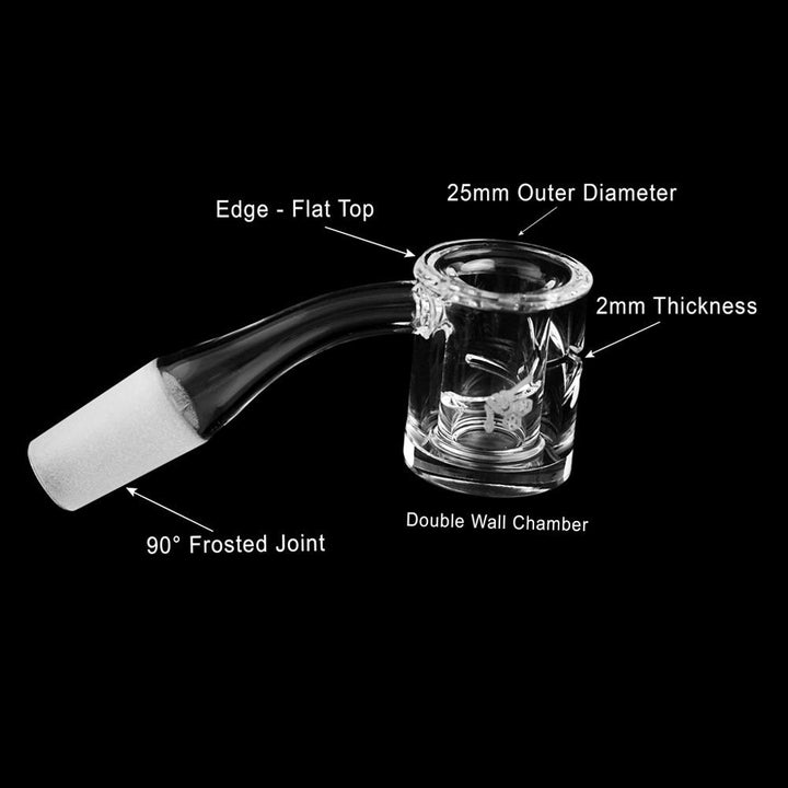 HONEY CHAMBER QUARTZ BANGER - 45° DEGREE | YL - Headshop.com