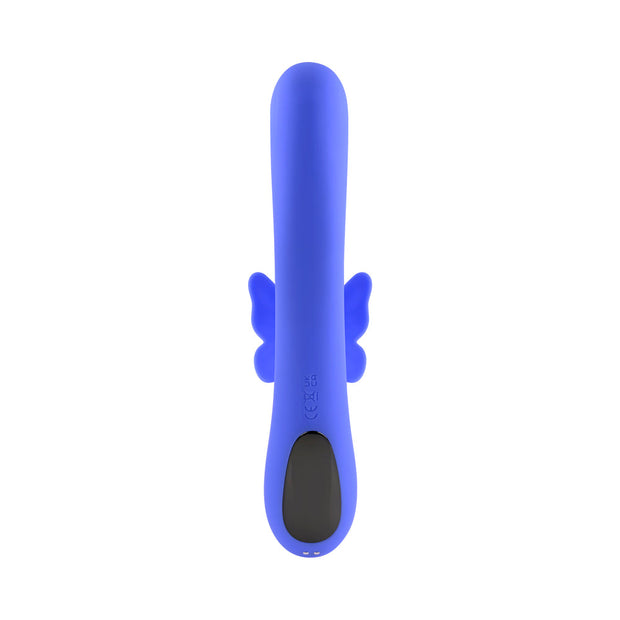 Evolved Butterfly Dreams Rechargeable Dual Stim Vibe Silicone Blue - Headshop.com