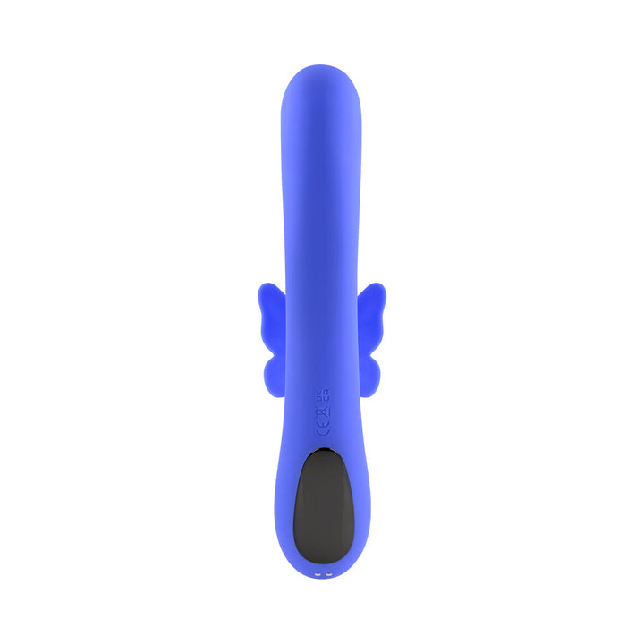 Evolved Butterfly Dreams Rechargeable Dual Stim Vibe Silicone Blue - Headshop.com