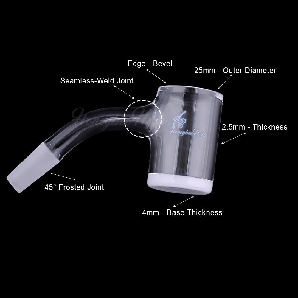 HONEY & MILK BEVEL QUARTZ BANGER - 45° DEGREE | BL - Headshop.com