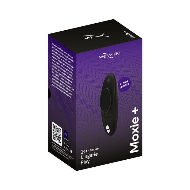 We-Vibe Moxie+ Wearable Clitoral Vibrator Satin Black - Headshop.com