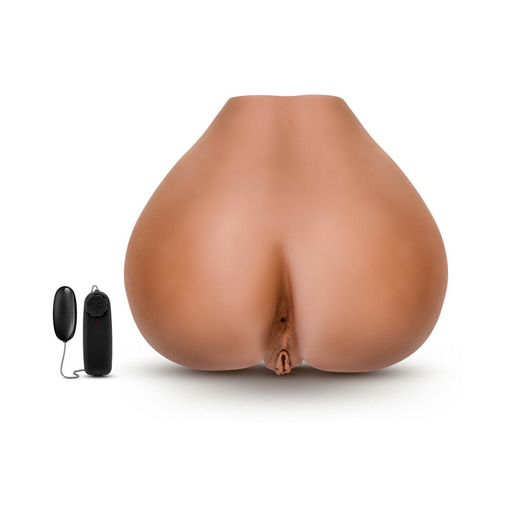 X5 Men Rita Dual Entry Masturbator with Remote-Controlled Bullet Vibrator Tan - Headshop.com