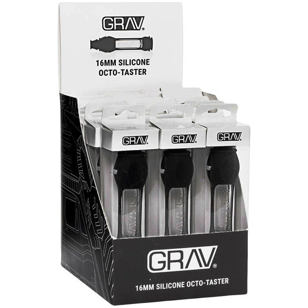 GRAV Silicone & Glass Octo-Taster Pipe - 4" / 16mm 15ct - Headshop.com