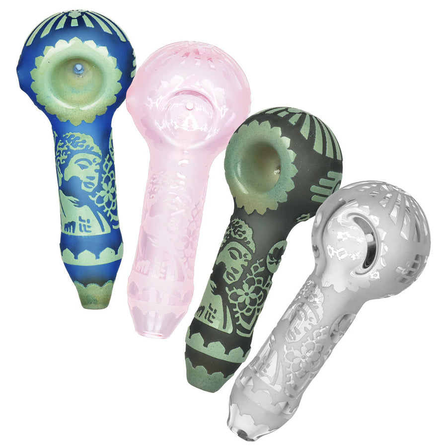Milkyway Glass Buddha Hand Pipe - 4.5" - Headshop.com
