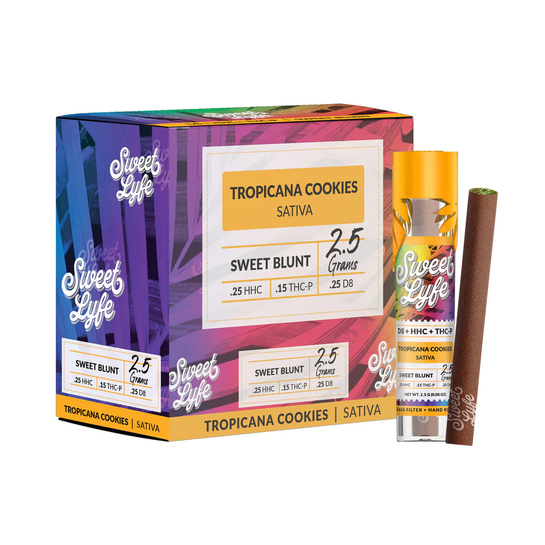 Sweet Blunt D8, HHC, THC-P - Tropicana Cookies (Sativa) - Headshop.com