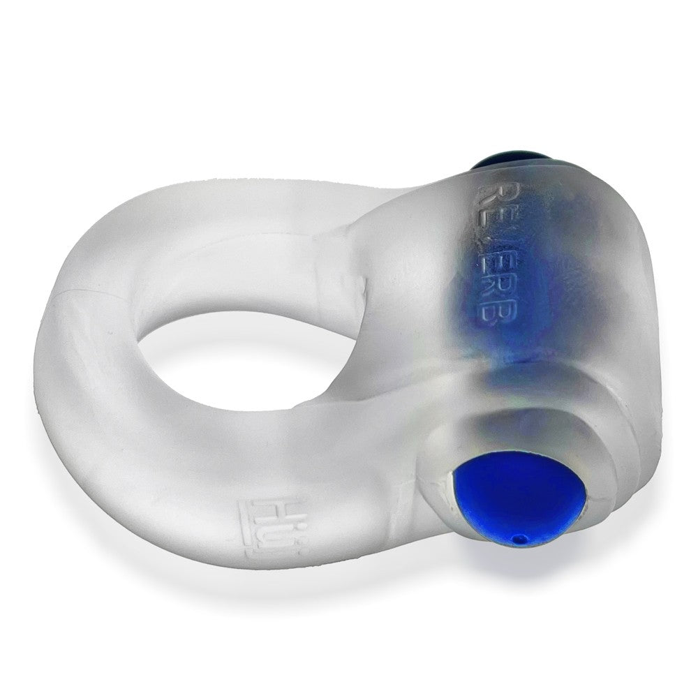 Hunkyjunk Revring Cockring with Bullet Vibrator Clear Ice - Headshop.com