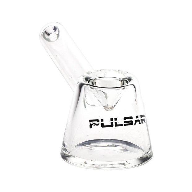 Pulsar Slant Neck Beaker Glass Water Pipe Zippered Case Travel Kit - 7" / Clear