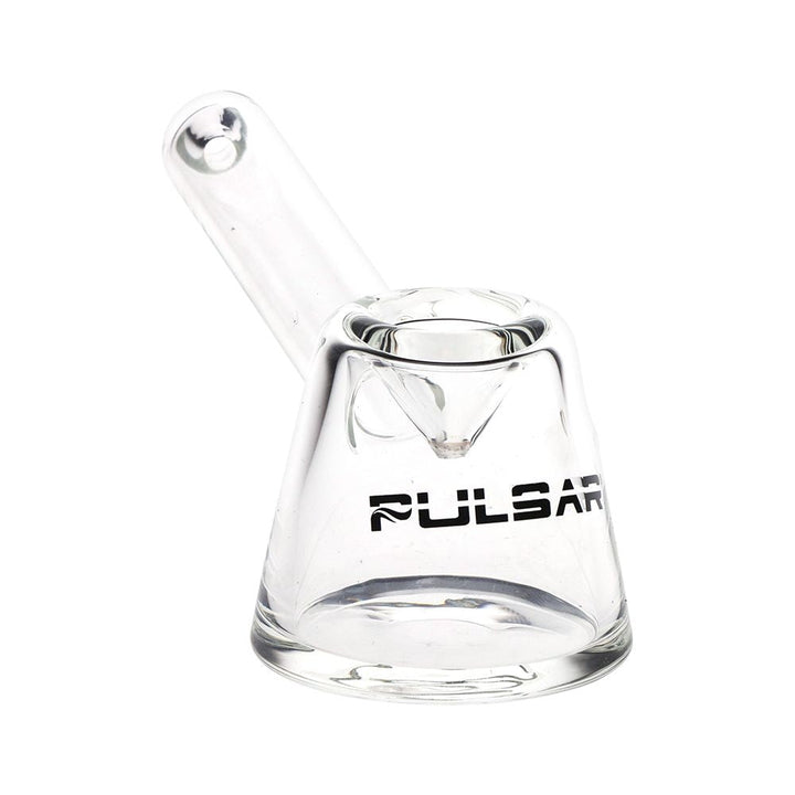 Pulsar Slant Neck Beaker Glass Water Pipe Zippered Case Travel Kit - 7" / Clear
