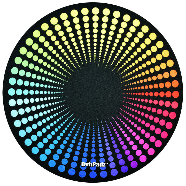 DabPadz Fabric Top Rubber Dab Mat | Disco Dots - Headshop.com
