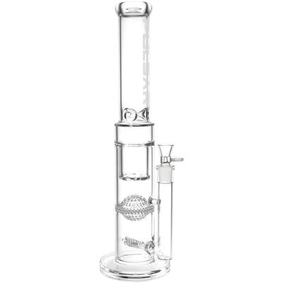 Pulsar Triple Treat Straight Tube Water Pipe - 17" / 19mm F / Clear