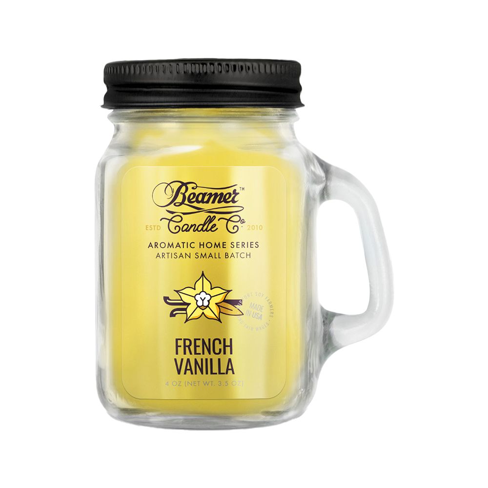 Beamer Candle Co. Aromatic Home Series Mini Mason Jar Candle | 4oz - Headshop.com