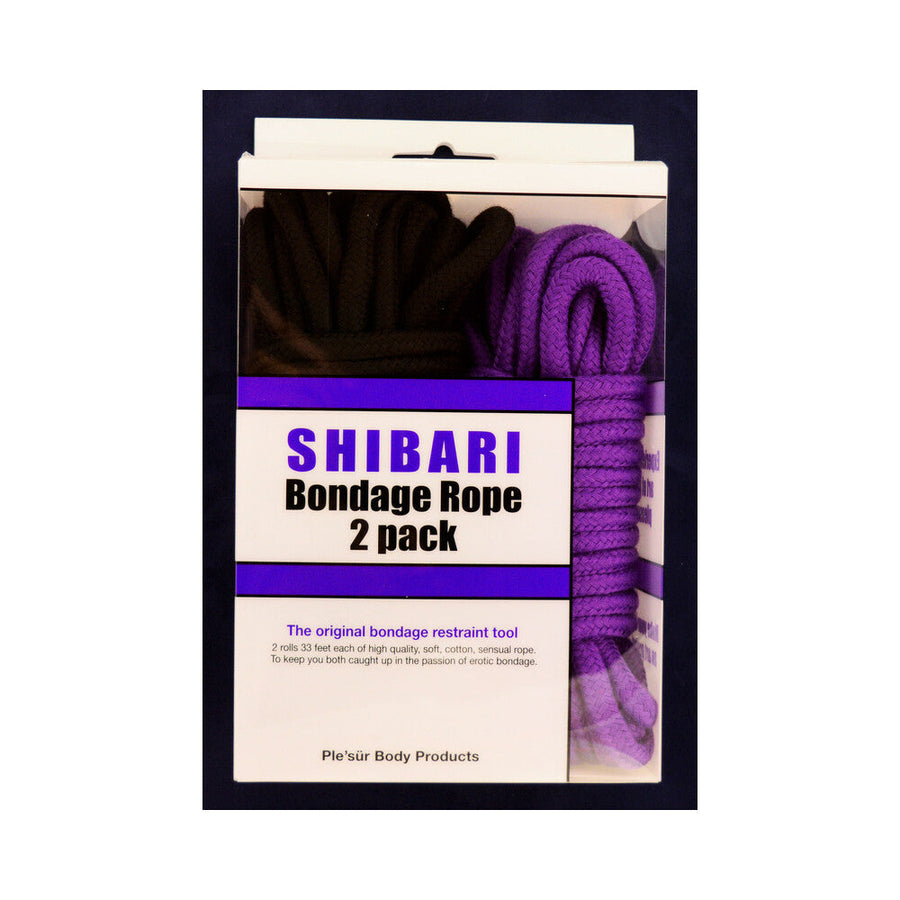 Ple'sur Purple & Black 10 m / 33 ft. Rope Kit 2-Pack - Headshop.com