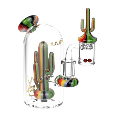 Pulsar Cactus Fantasy Rig Set w/ Cactus Cap & Terp Beads - 5.5" / 14mm F - Headshop.com