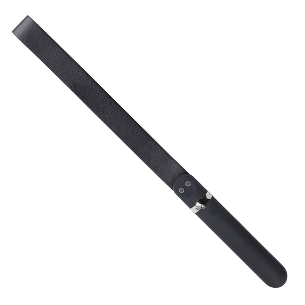 Adam & Eve Spank Me Vibe Rechargeable Silicone Vibrator With Slap Strap End Black - Headshop.com