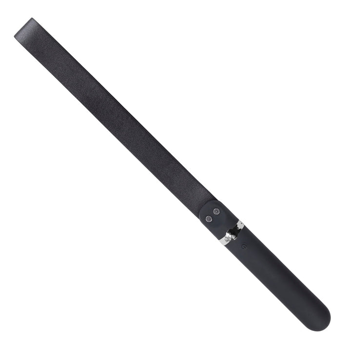 Adam & Eve Spank Me Vibe Rechargeable Silicone Vibrator With Slap Strap End Black - Headshop.com