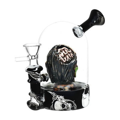 Zombie Head Bell Jar Water Pipe - 4.75" / 14mm F - Headshop.com