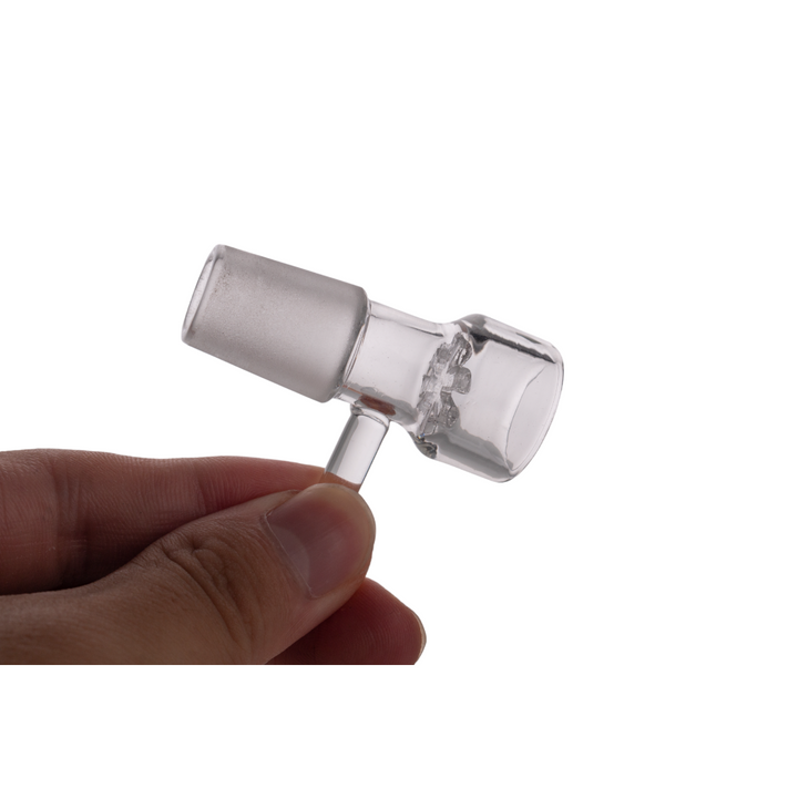 18mm Male Joint Clear Bowl w/ Handle & Filter - Headshop.com