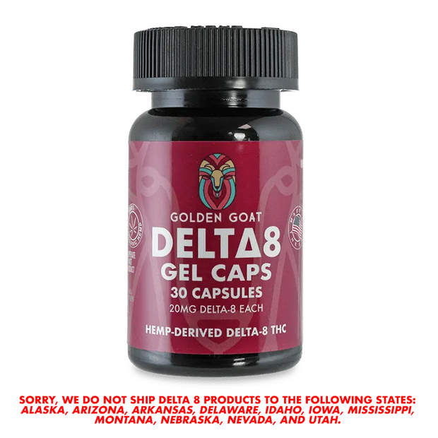 Delta-8 Gel Capsules, 600mg, 30ct - Headshop.com