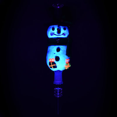 Snowman Vapor Vessel w/ Quartz Tip - 7" / 10mm F - Headshop.com