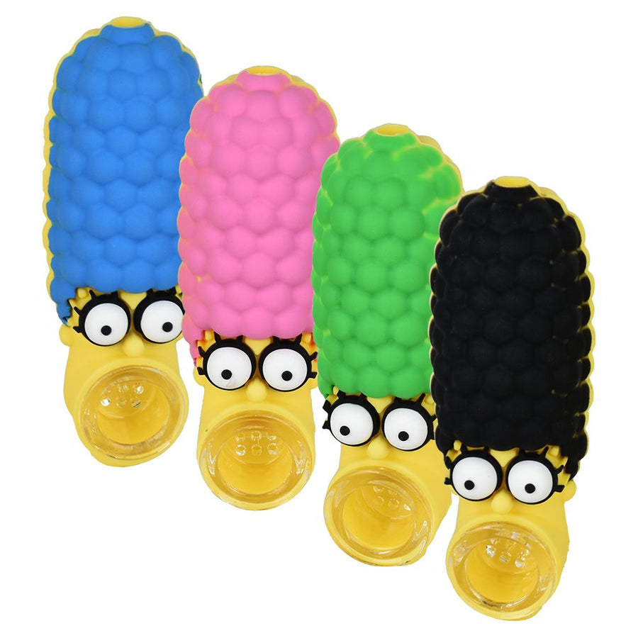 Marge Simpson Hair Lady Silicone Hand Pipe - 3.5" - Headshop.com