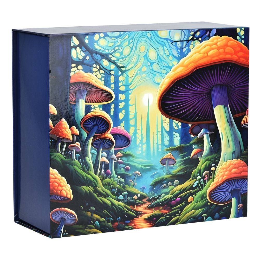 Mushroom Forest Glass Beaker Water Pipe Smoking Set - 7.75" - Headshop.com