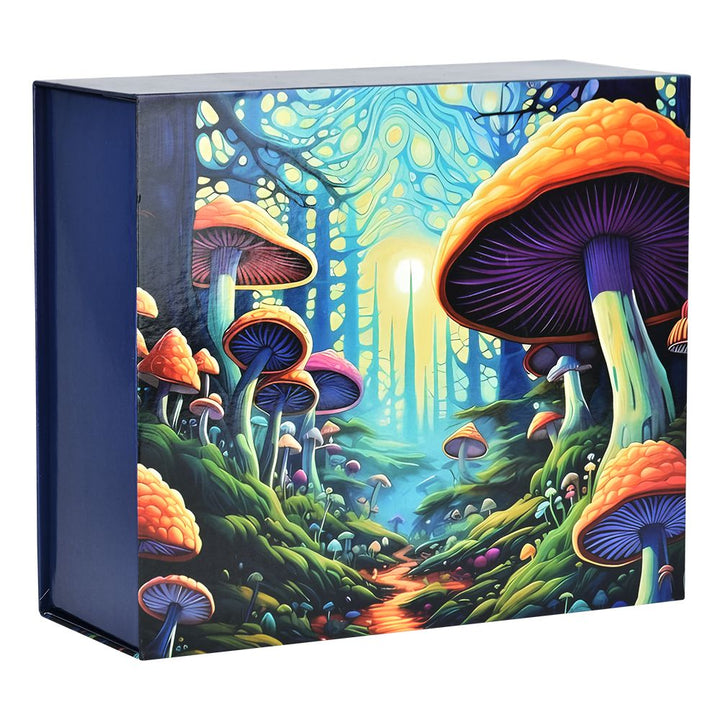 Mushroom Forest Glass Beaker Water Pipe Smoking Set - 7.75" - Headshop.com