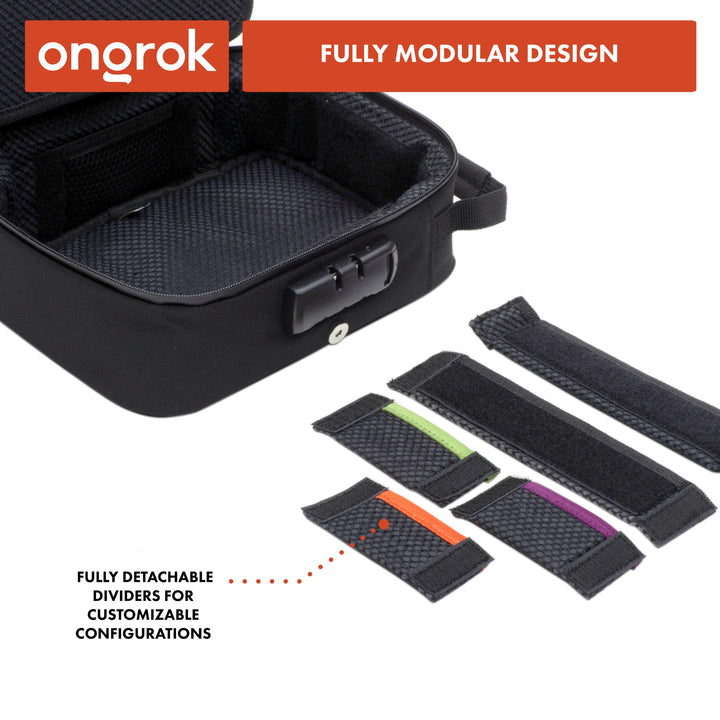 Ongrok Large Carbon-Lined Case with Combo Lock - Headshop.com
