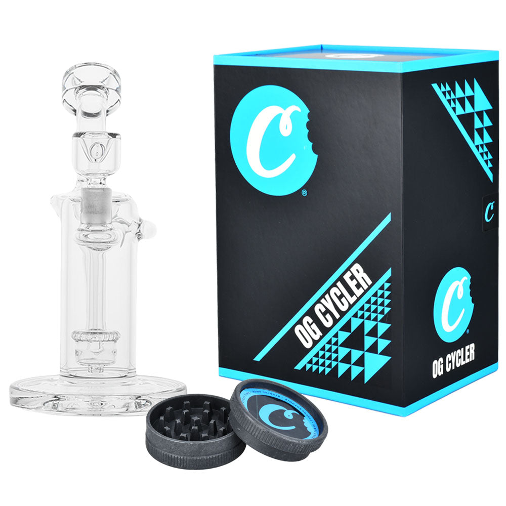 Cookies Recycler Glass Water Pipe - 8.75" / 14mm F - Headshop.com