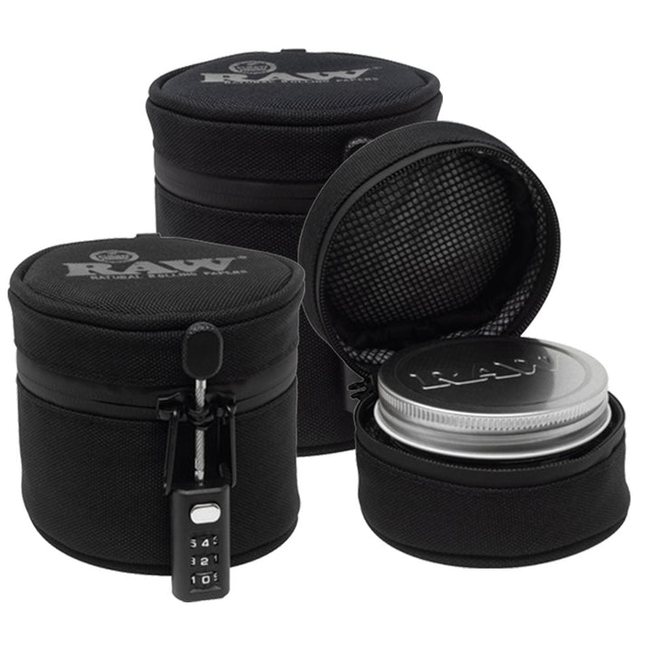 RAW Smell Proof Jar & Cozy w/ Lock - Headshop.com