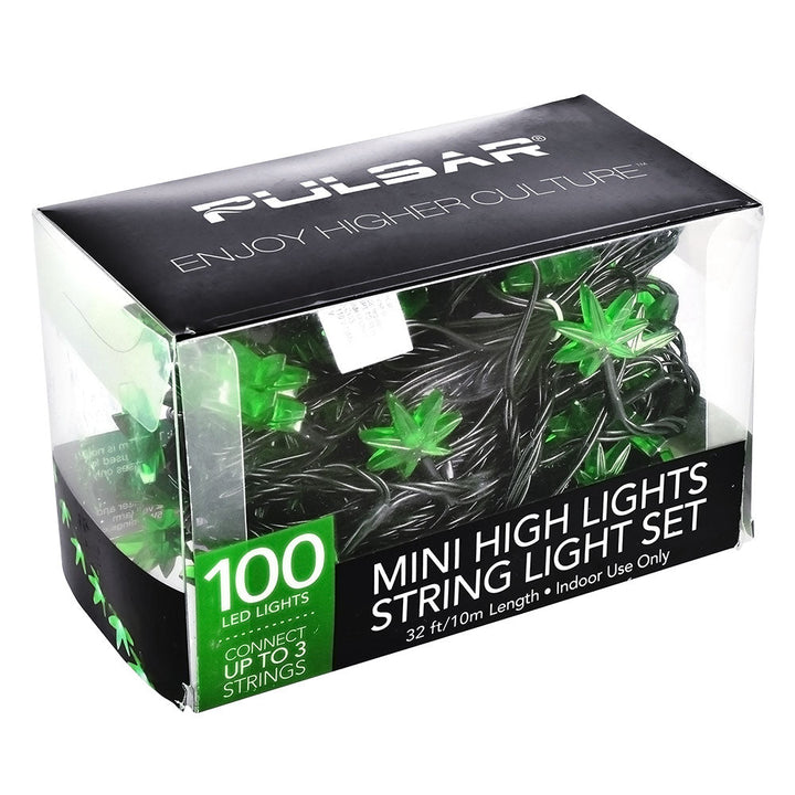 Pulsar Mini High Lights Hemp Leaf LED String Light Set - Headshop.com