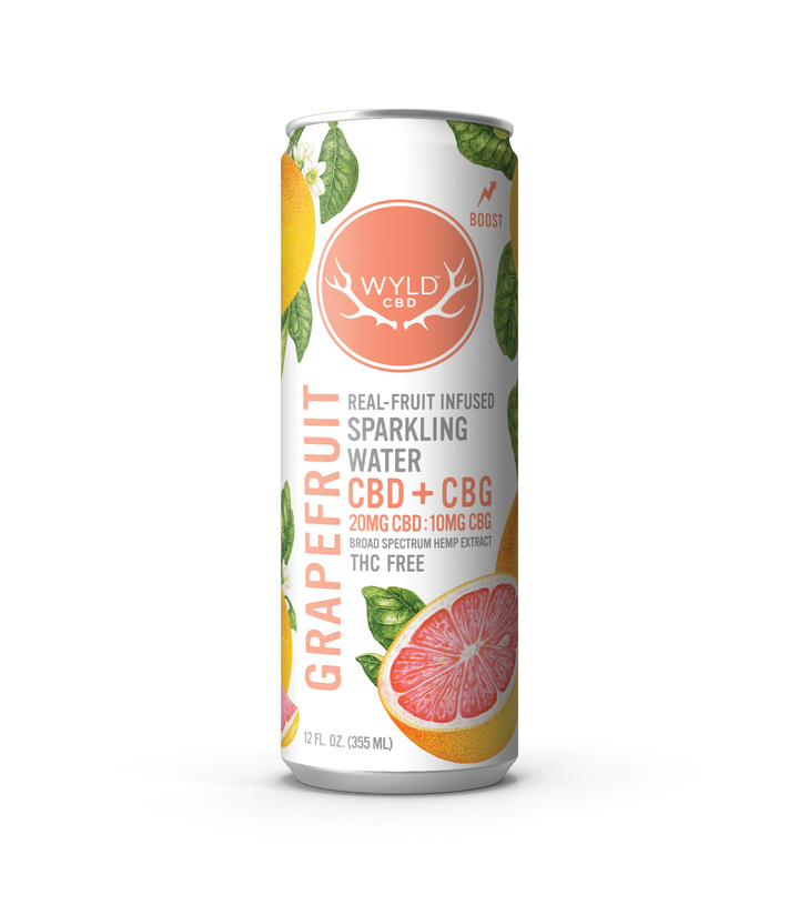 WYLD Real Fruit CBD Infused Sparkling Water 12oz (Multiple Flavors) - Headshop.com