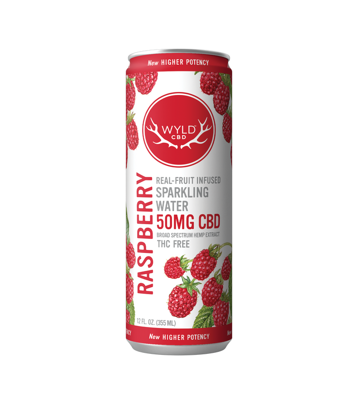 WYLD Real Fruit CBD Infused Sparkling Water 12oz (Multiple Flavors) - Headshop.com