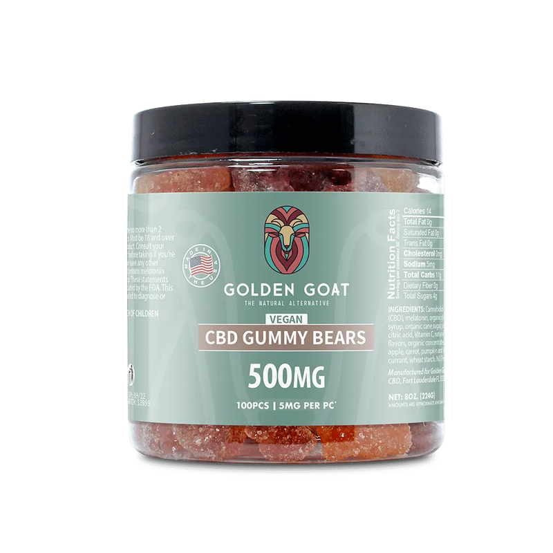 CBD Vegan Gummies 500MG - Clear Bears - Headshop.com