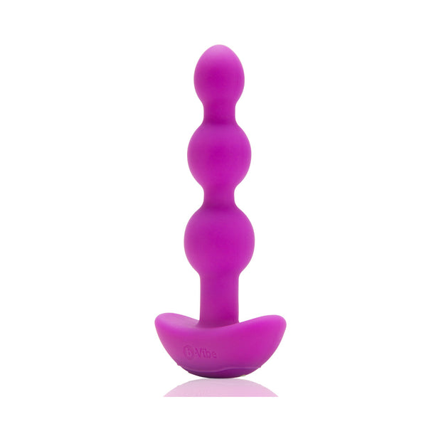 b-Vibe Triplet Rechargeable Remote-Controlled Vibrating Anal Beads Plug Fuchsia - Headshop.com