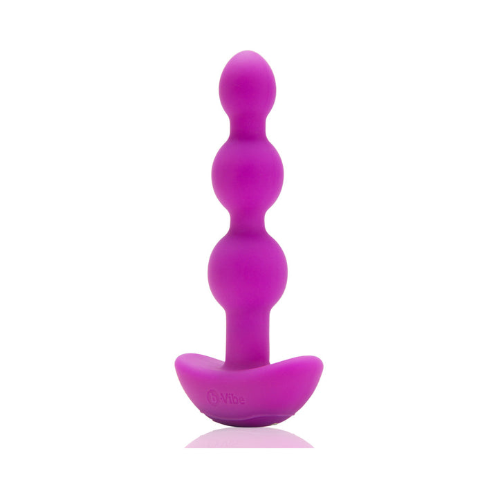 b-Vibe Triplet Rechargeable Remote-Controlled Vibrating Anal Beads Plug Fuchsia - Headshop.com